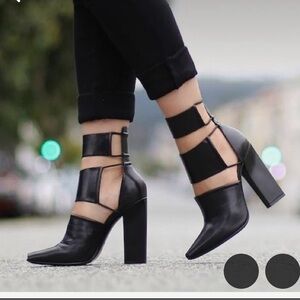 Alexander Wang Mackenzie Booties, Black, Size 37 1/2